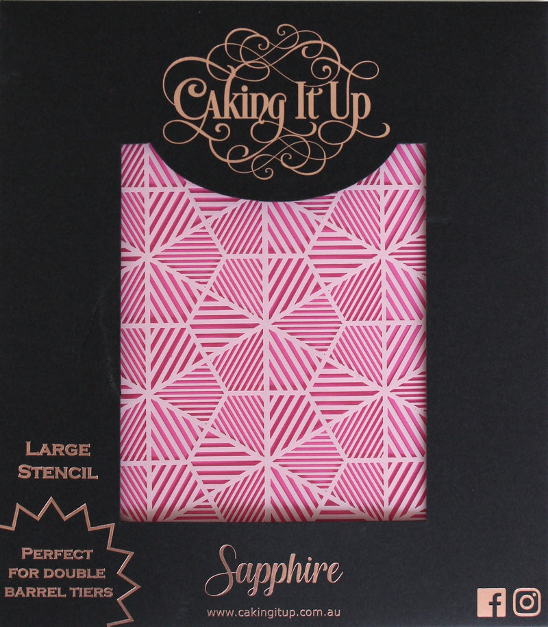 Acrylic Stencil Sapphire