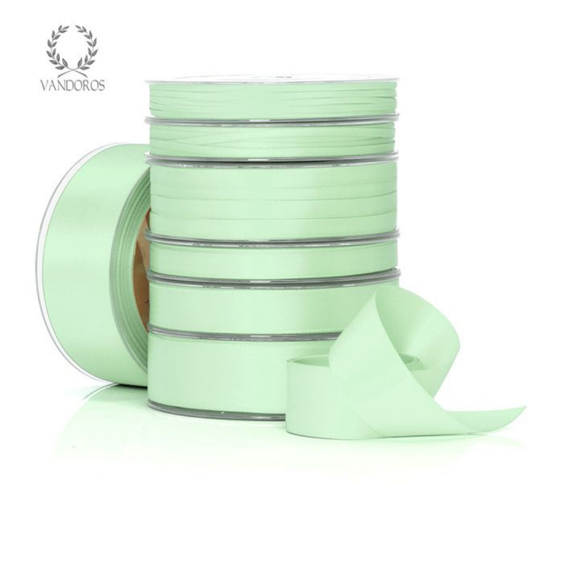 RIBBON POLY SATIN MINT ROLL 38MM