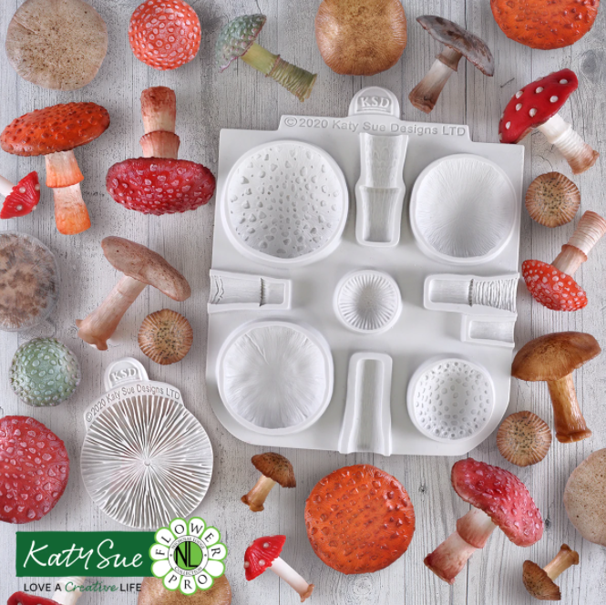 Silicone Mould Toadstools & Mushrooms
