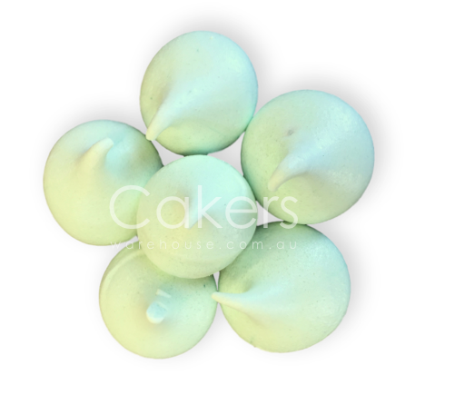 Meringue Kisses 6pc Mint Green