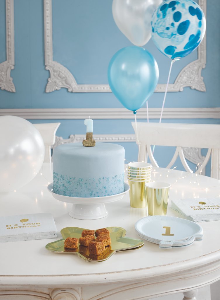 Dipped Number Candle Blue #6 Clearance*