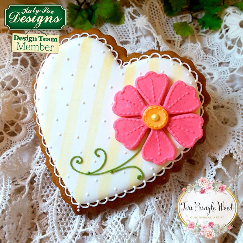 Silicone Mould Stitched Flowers Pretty Petals