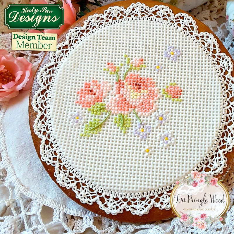 Silicone Mould Cross Stitch Texture