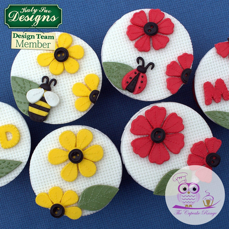 Silicone Mould Stitched Flowers Pretty Petals