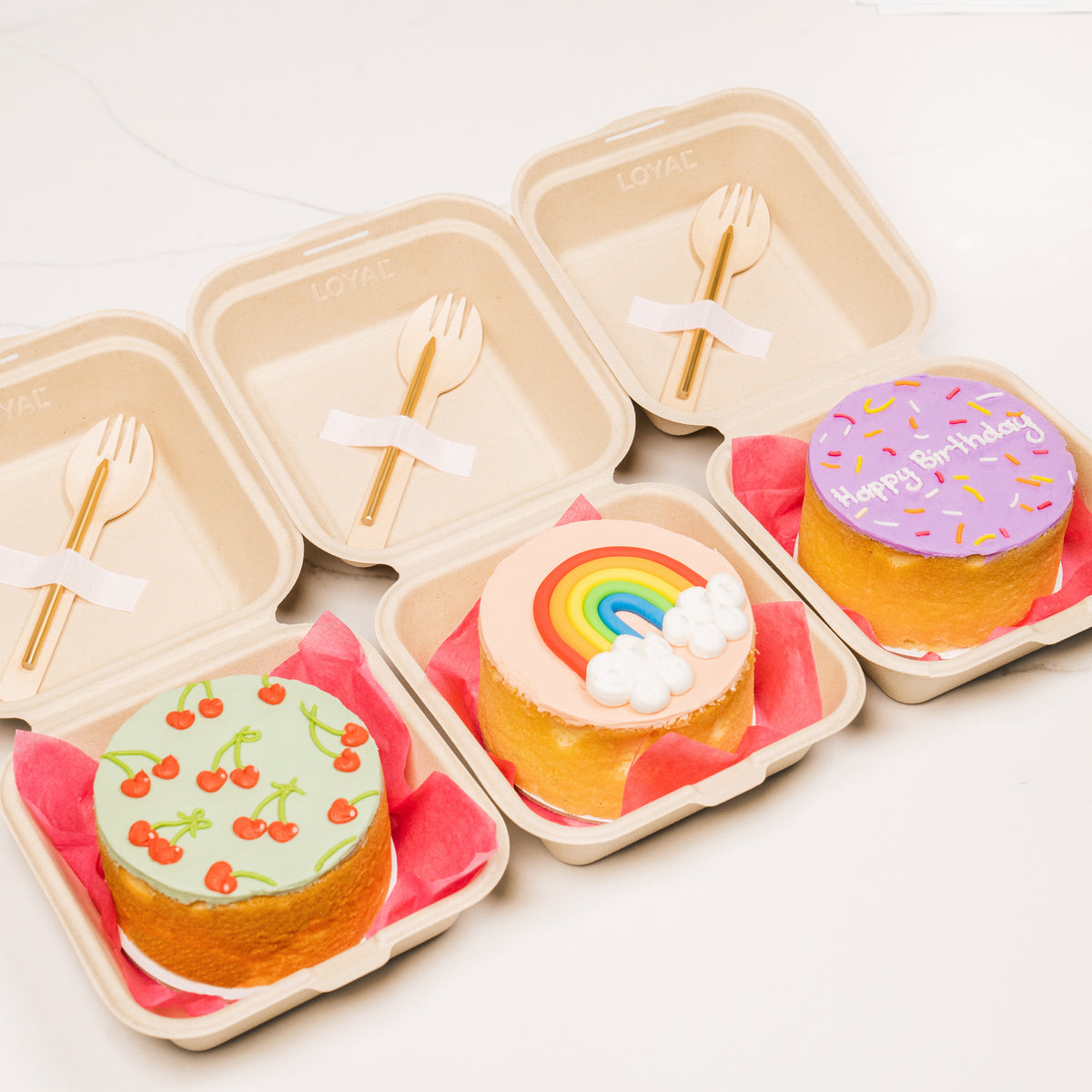 To Go Box 6 x 6 x 3in — Cakers Warehouse