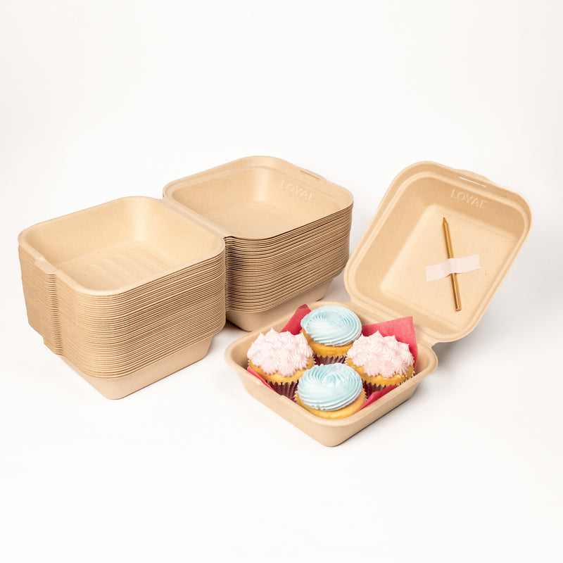 Yo Go Box To Go Box 6 x 6 x 3in — Cakers Warehouse