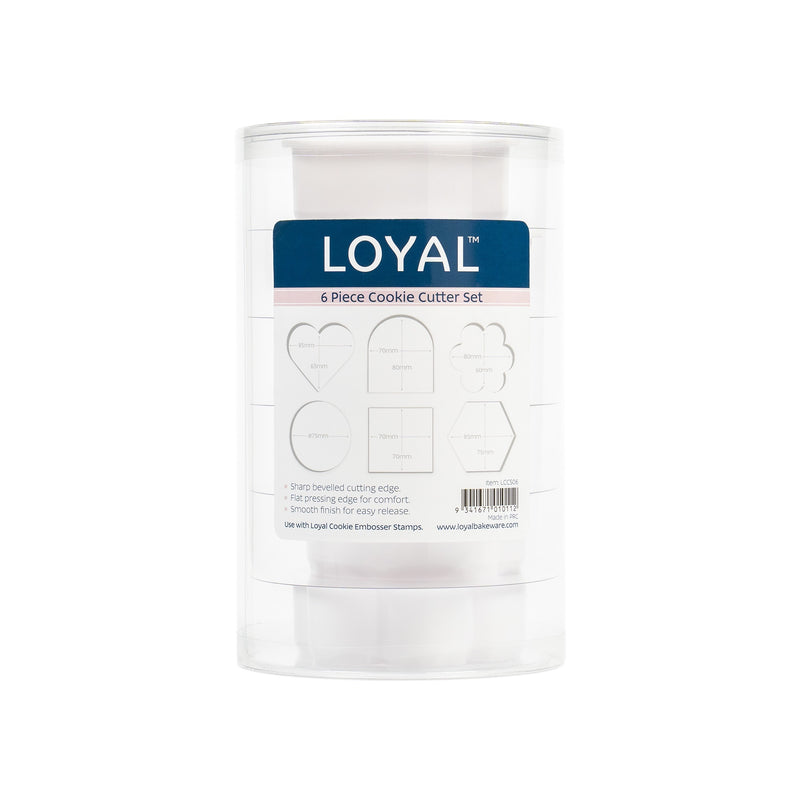 Plastic Cutters Assorted Shapes Set 6pc