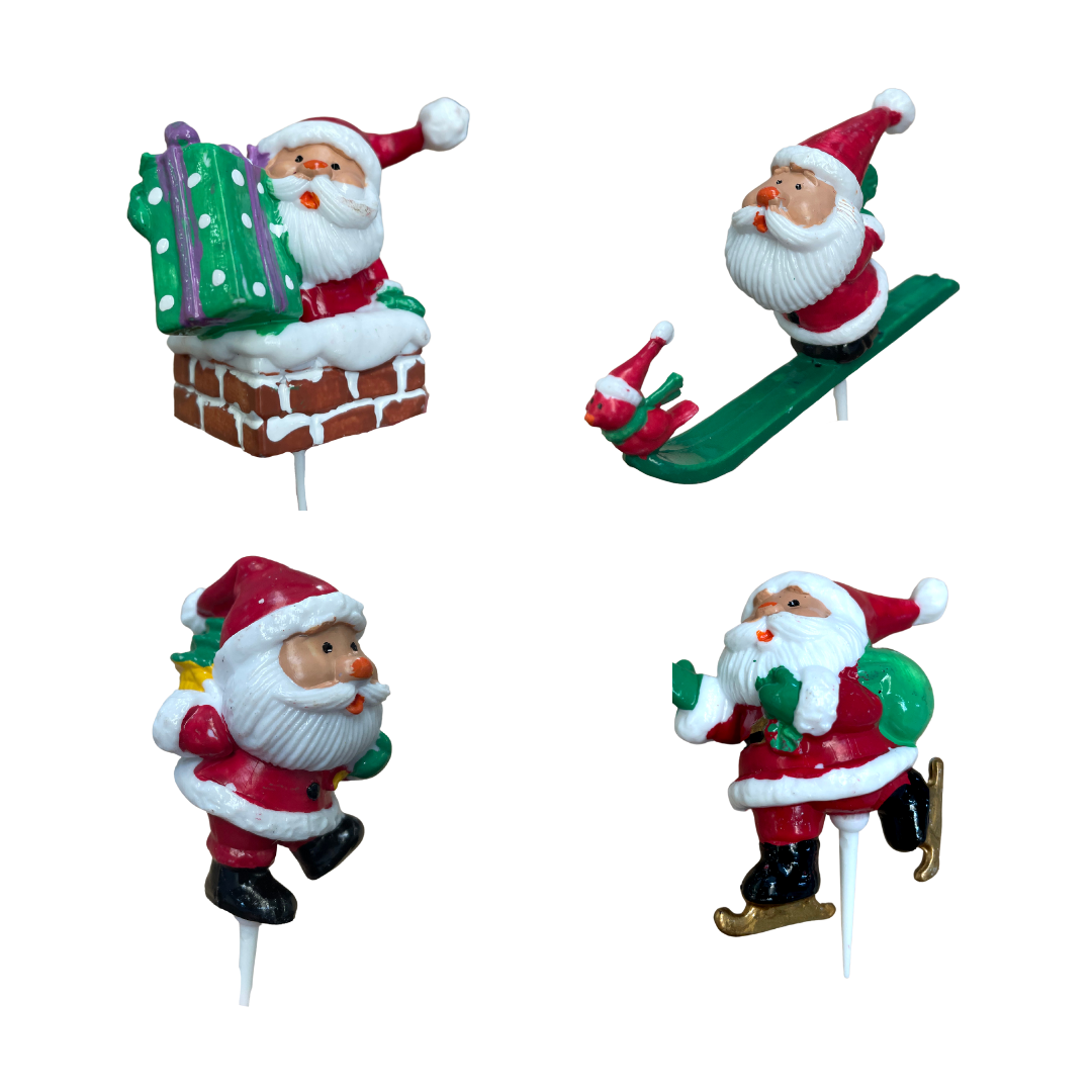 Topper Santa 4pc — Cakers Warehouse