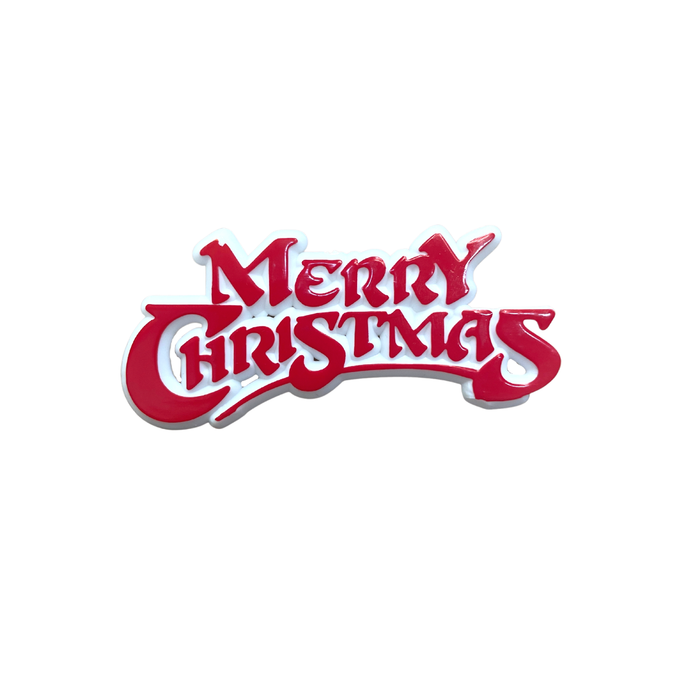 MERRY CHRISTMAS SIGN RED/WHITE