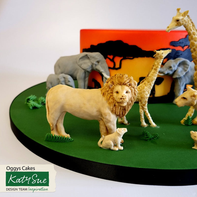 Silicone Mould Lion Family
