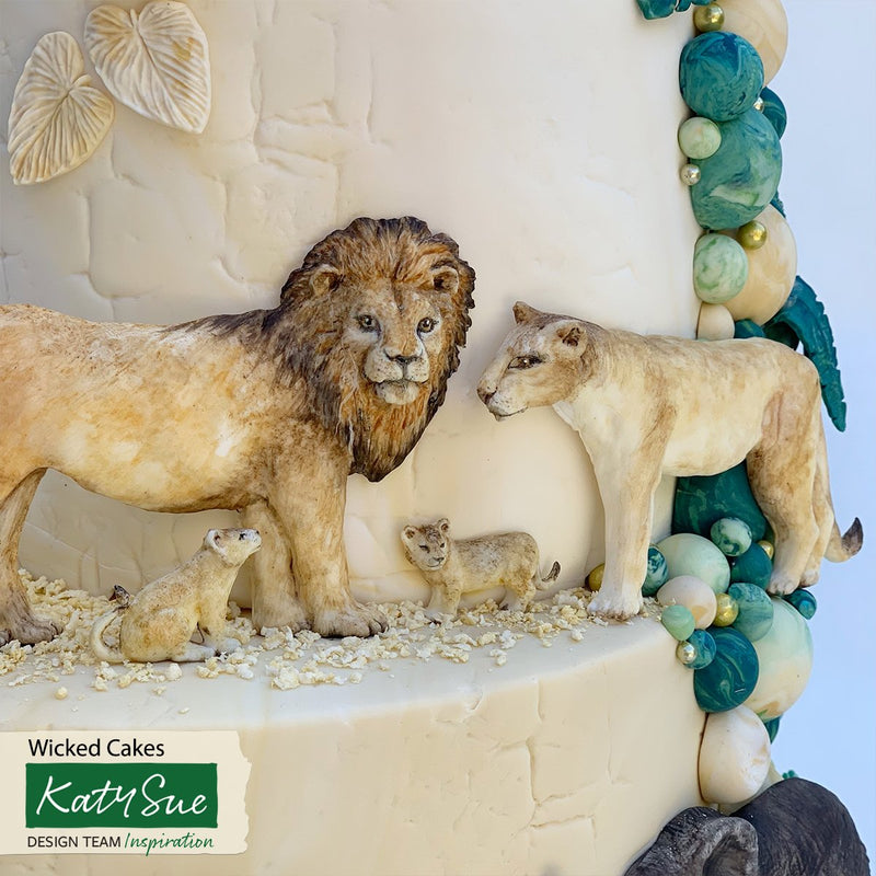 Silicone Mould Lion Family