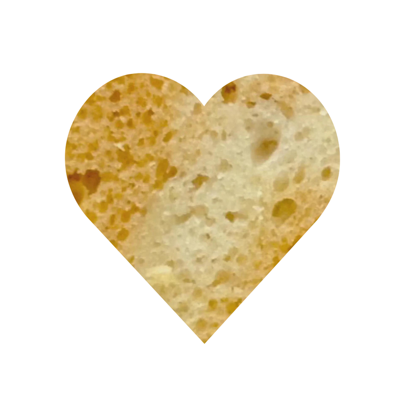 Naked White/Caramel Mud Heart