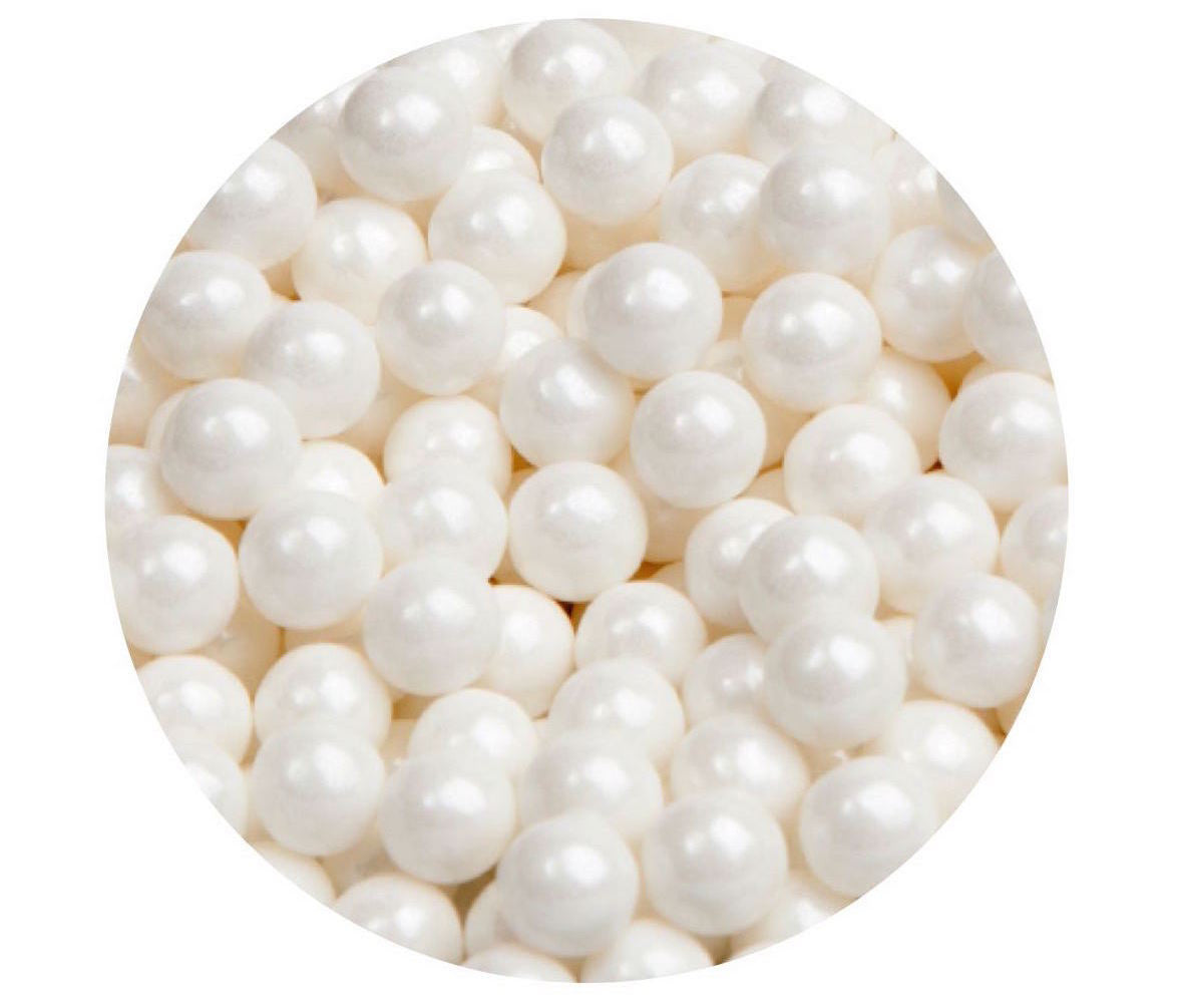 10mm White Sugar Pearls