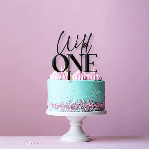 Topper Handwritten & Block Wild One