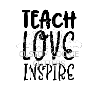 STAMP EMBOSSER TEACH LOVE INSPIRE