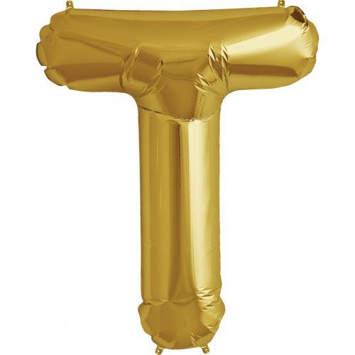 Alphabet Balloon Gold 34in T *Clearance*