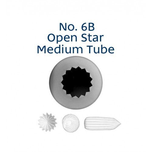 Piping Tip Open Star  #6B