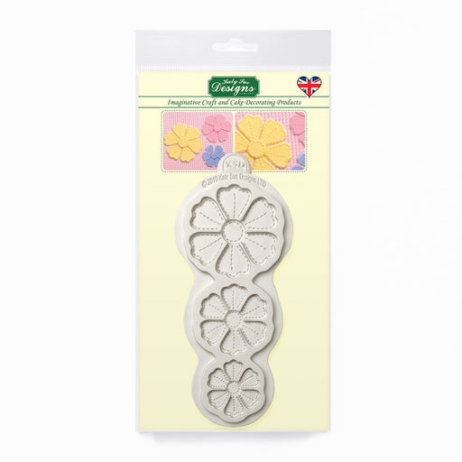 Silicone Mould Stitched Flowers Pretty Petals