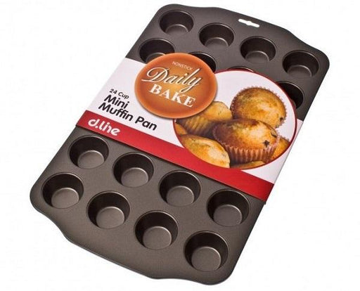 Mini Muffin Pan Non-Stick 24 Hole