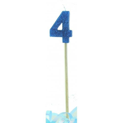 Stick Candle Glitter Blue #4