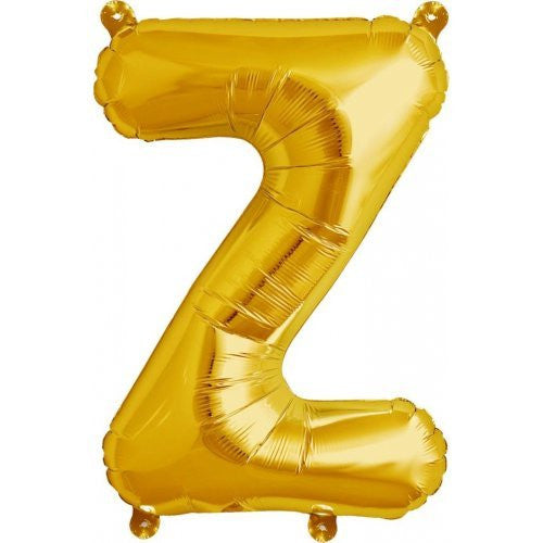 Alphabet Balloon Gold 16in Z *Clearance*