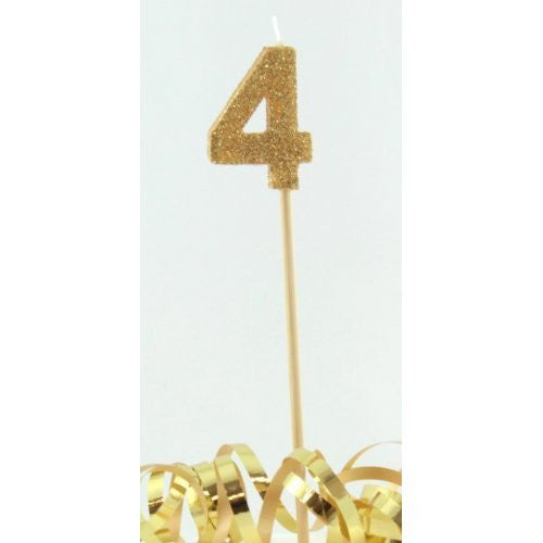 Stick Candle Glitter Gold #4