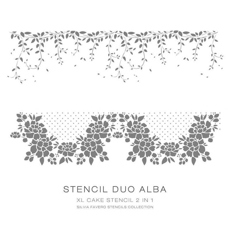 Duo Cake Stencil Alba