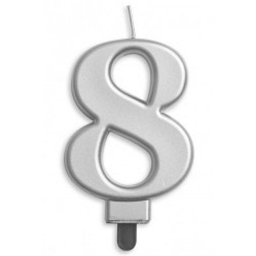 Jumbo Candle Silver #8