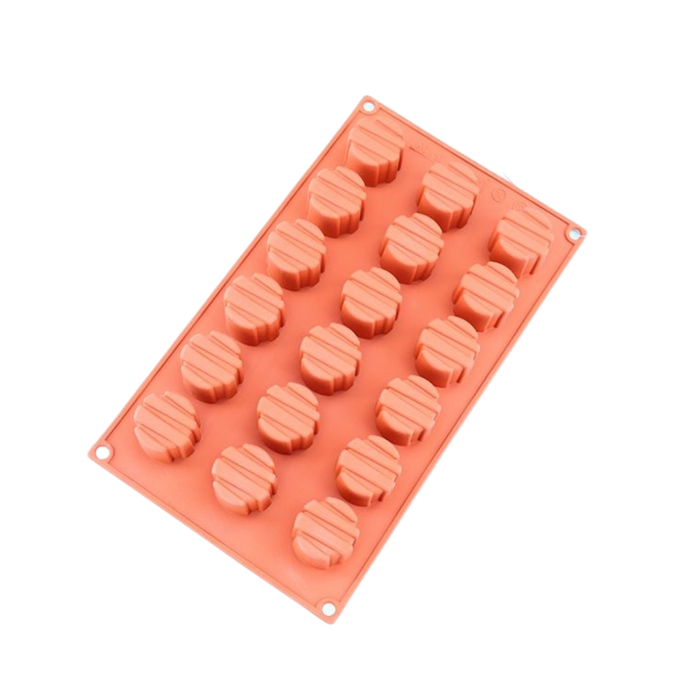 Silicone Mould Textured Disc 18 Hole