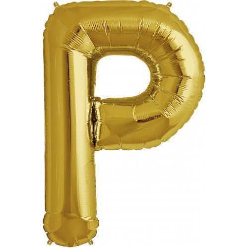 Alphabet Balloon Gold 34in P *Clearance*