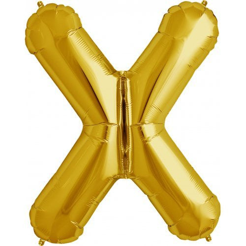 Alphabet Balloon Gold 34in X *Clearance*