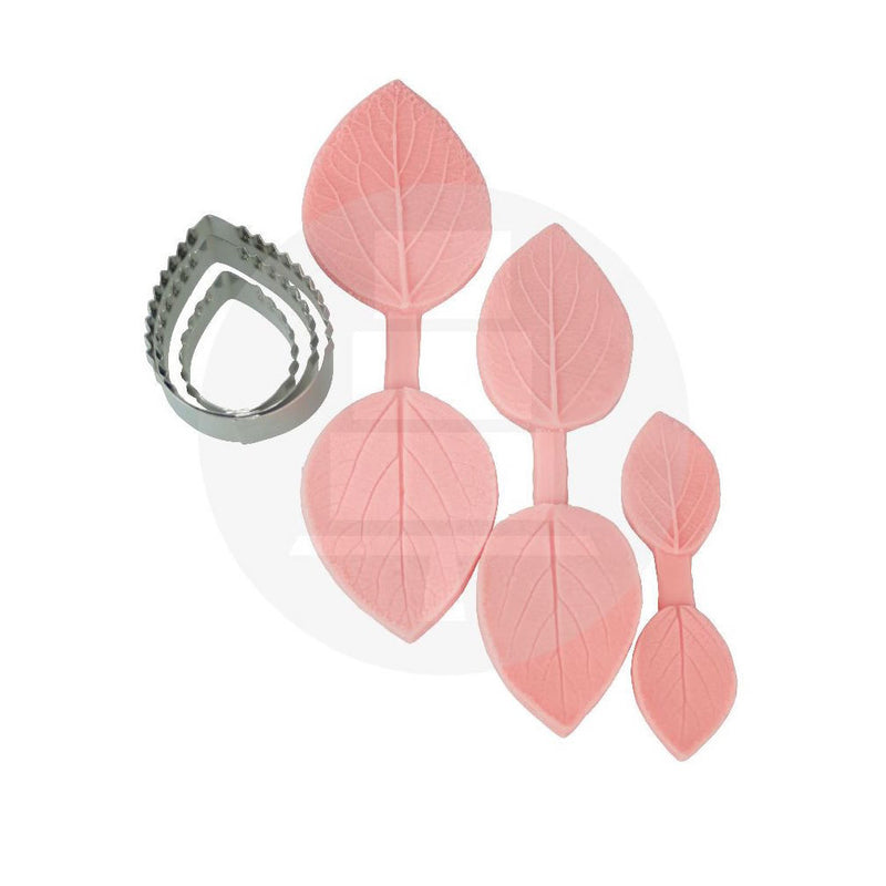 Cutter Rose Leaf/Veiner Set 3pc