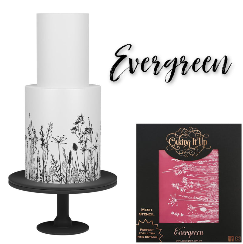 Mesh Stencil Evergreen