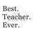 STAMP EMBOSSER 'LITTLE BISKUT' BEST TEACHER EVER