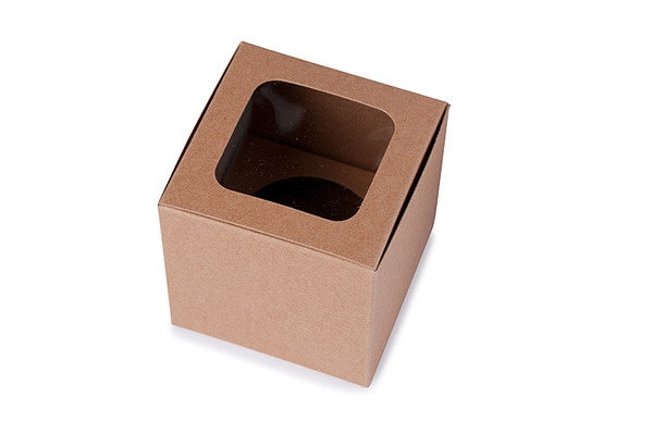 Cupcake Box Kraft 1 Hole *Clearance*
