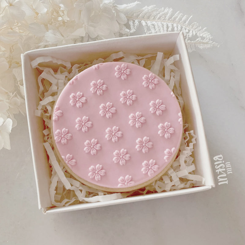 Debosser Pattern Plate 'Little Biskut' Cherry Blossom