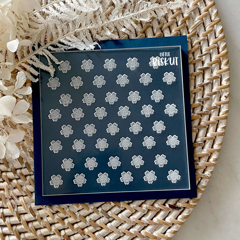 Debosser Pattern Plate 'Little Biskut' Cherry Blossom
