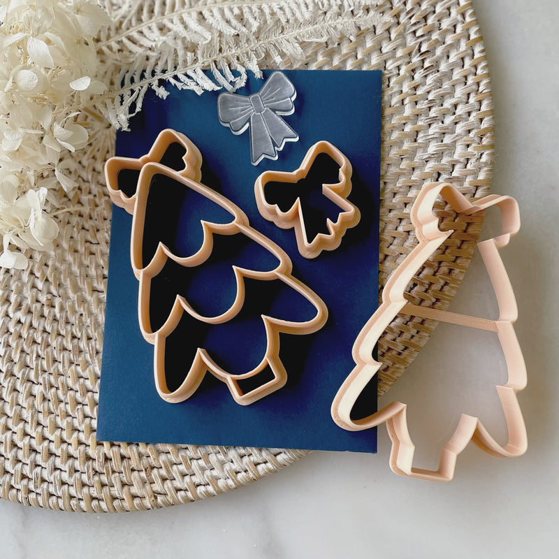 Debosser With Cutter 'Little Biskut' Christmas Tree