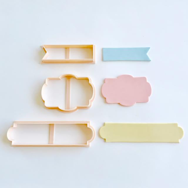 Cookie Cutter 'Little Biskut' Banner Set