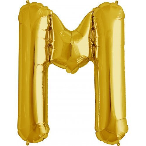 Alphabet Balloon Gold 34in M *Clearance*