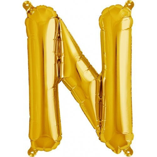 Alphabet Balloon Gold 16in N *Clearance*