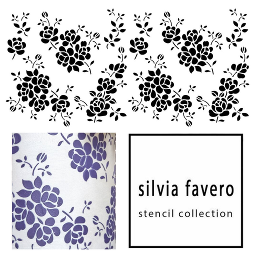SILVIA FAVERO XL CAKE STENCIL FLORENCE