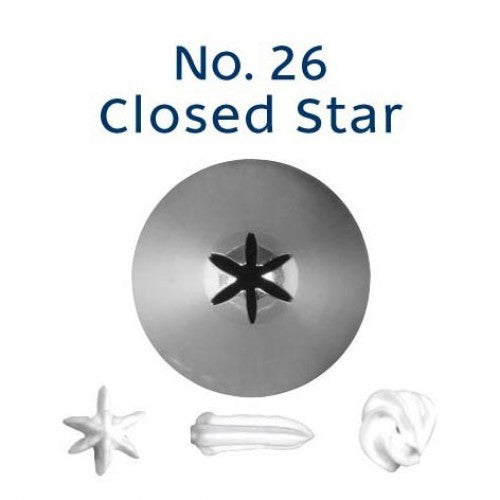 Piping Tip Closed Star #26