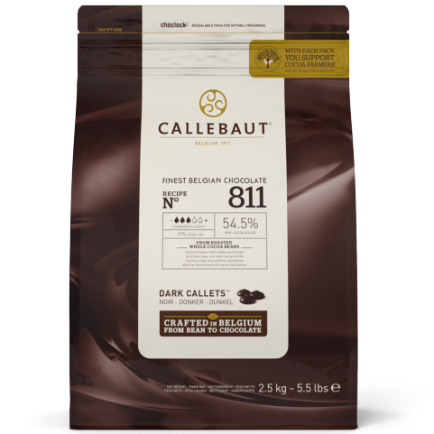 Callebaut Chocolate 2.5kg 811 Dark