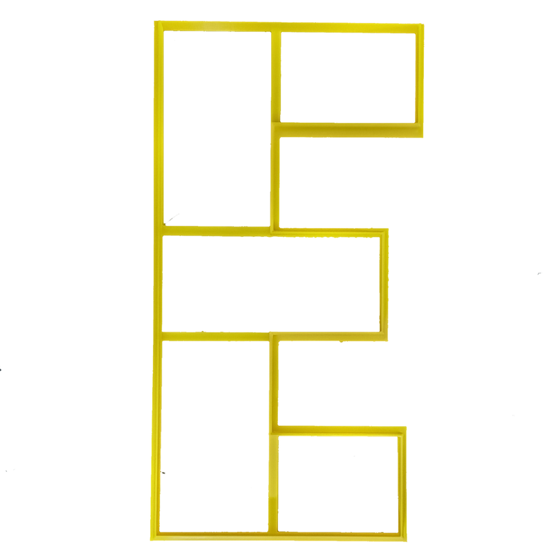 Cookie Cake Cutter Letter E/F *Clearance*