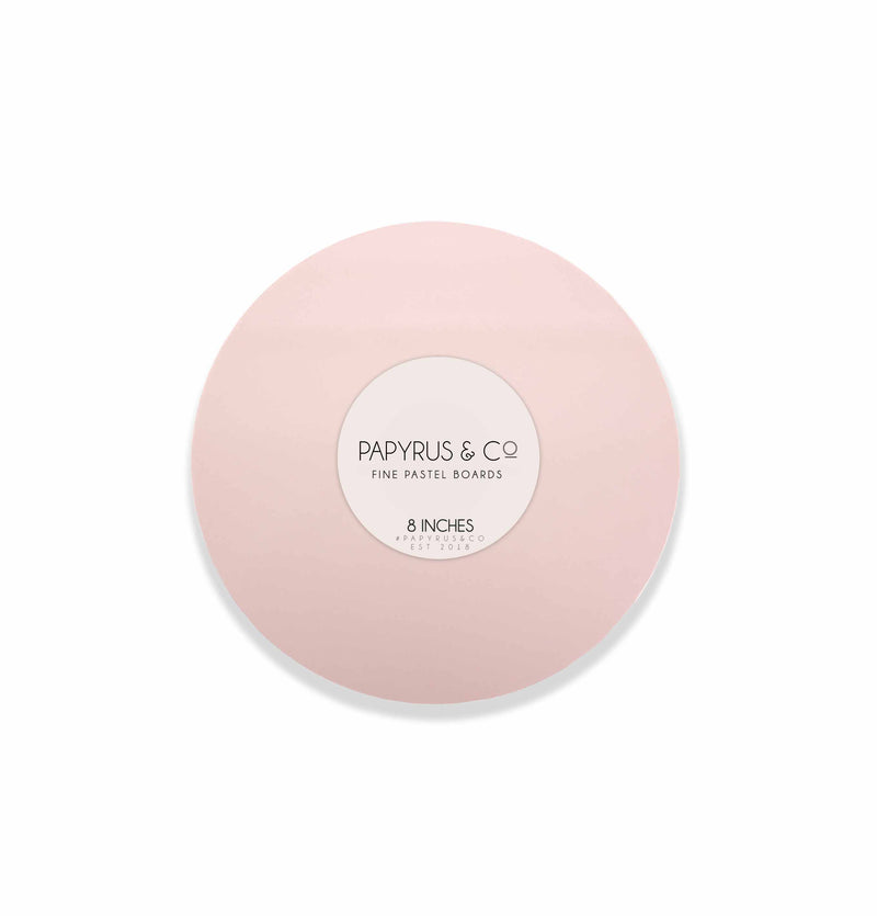 Masonite Board Round Pastel Pink 8in