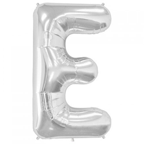 Alphabet Balloon Silver 34in E *Clearance*