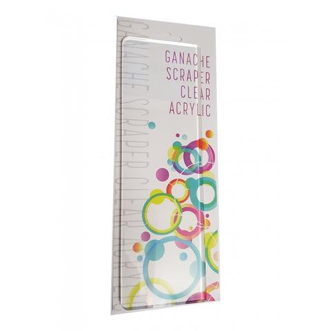 Ganache Scraper Clear 8"