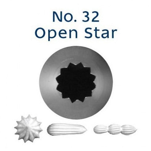 Piping Tip Open Star  #32