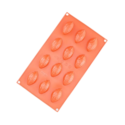 Silicone Mould Textured Oval 12 Hole